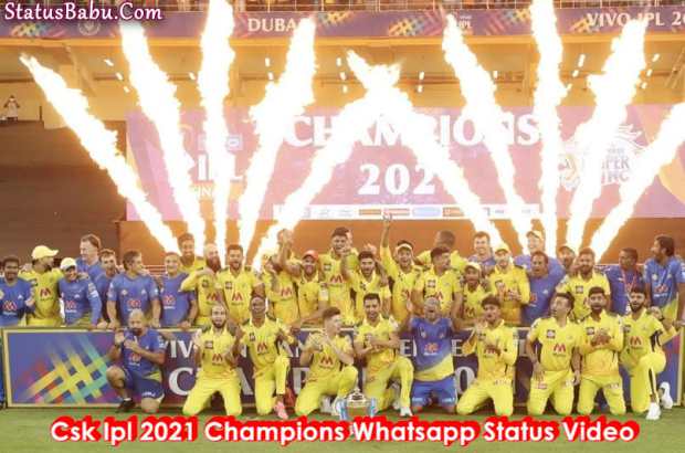 Csk Ipl 2021 Champions Whatsapp Status Video