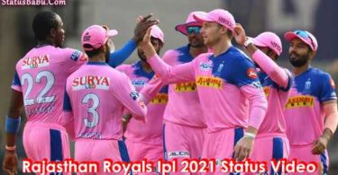 Rajasthan Royals Ipl 2021 Status Video