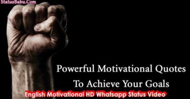 English Motivational HD Whatsapp Status Video