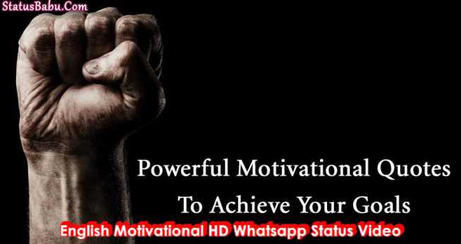 English Motivational HD Whatsapp Status Video